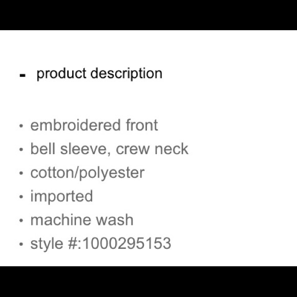 💥HP💥NWT Plus Size Blk Embroidered Sweatshirt  1X - Picture 7 of 8